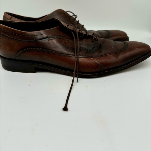 Salvatore Ferragamo derby shoes 10 1/2 EE - Picture 2 of 7